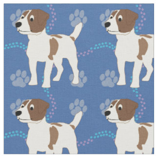 Cartoon Dogs - Jack Russell Terrier v1 Stoff