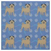 Cartoon Dogs - Mops v1 Stoff (Muster)