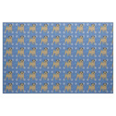 Cartoon Dogs - Mops v1 Stoff (Fat Quarter (45,7 x 55,9 cm))
