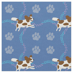 Cartoon Dogs - Papillon Stoff