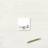 cartoon dogs postit post-it klebezettel (Auf Schreibtisch)