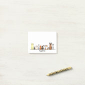 cartoon dogs postit post-it klebezettel (Auf Schreibtisch)