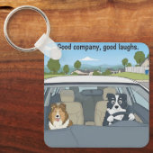 Cartoon dogs schlüsselanhänger (Vorderseite)