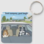 Cartoon dogs schlüsselanhänger (Rückseite)