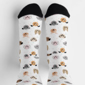 Cartoon Dogs Seamless Pattern Socken (Oben)