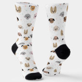 Cartoon Dogs Seamless Pattern Socken (Gewinkelt)