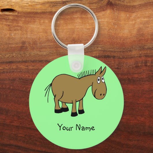 Cartoon Donkey Schlüsselanhänger (Vorderseite)