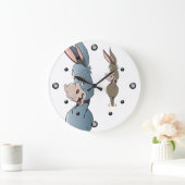 Cartoon Donkey Wall Clock Große Wanduhr (Zuhause)