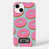 Cartoon Donut-Kreise mit rosa Toppen Case-Mate iPhone Hülle (Rückseite)