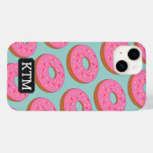 Cartoon Donut-Kreise mit rosa Toppen Case-Mate iPhone Hülle (Rückseite (Horizontal))