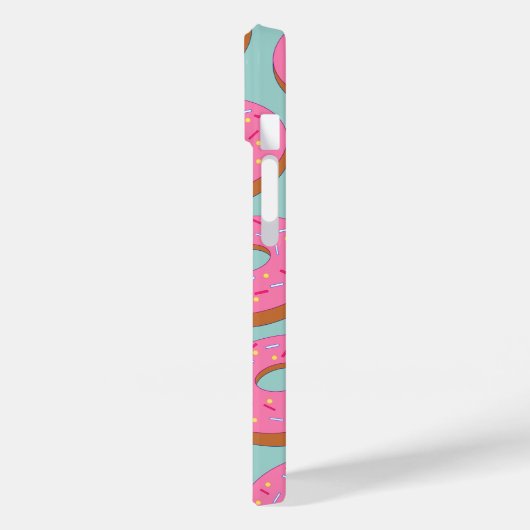 Cartoon Donut-Kreise mit rosa Toppen Case-Mate iPhone Hülle (Rückseite / Links)