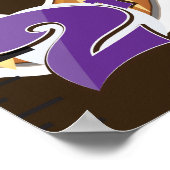 Cartoon Donuts Wachstumstabelle. Poster (Ecke)