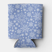 Cartoon Doodle Winter Schneeflocken Dosenkühler (Vorderseite)