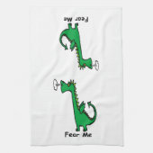 Cartoon-Drache befürchten mich Handtuch (Vertikal)