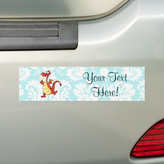 Cartoon-Drache; Niedlich Autoaufkleber (Auf Auto)