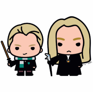 Cartoon Draco und Lucius Malfoy Art Fotoskulptur Magnet