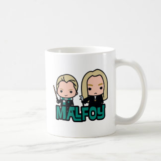 Cartoon Draco und Lucius Malfoy Art Kaffeetasse