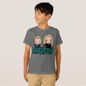 Cartoon Draco und Lucius Malfoy Art T-Shirt (Vorne ganz)