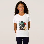 Cartoon Dracula Vampire - Von Halloween genehmigt T-Shirt (Vorne ganz)