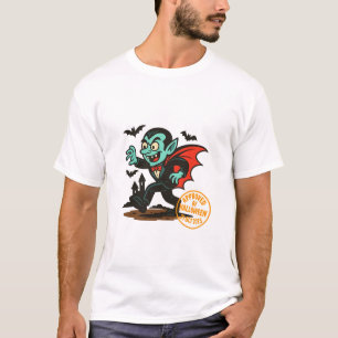 Cartoon Dracula Vampire - Von Halloween genehmigt T-Shirt