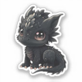 Cartoon Dragon Illustration Aufkleber (Vorderseite)
