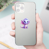Cartoon Dragon Illustration Aufkleber (Telefon)