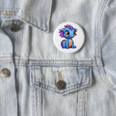 Cartoon Dragon Illustration Button (Beispiel)