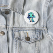 Cartoon Dragon Illustration Button (Beispiel)
