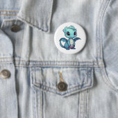 Cartoon Dragon Illustration Button (Beispiel)