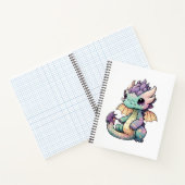 Cartoon Dragon Illustration Notizblock (Innenseite)