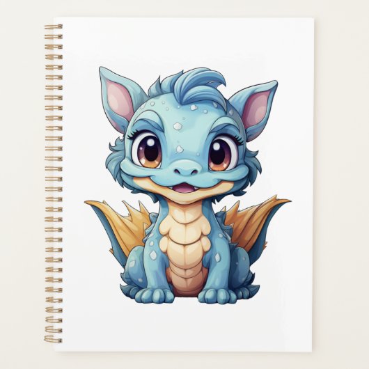 Cartoon Dragon Illustration Planer (Vorderseite)