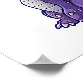 Cartoon Dragon Illustration Poster (Ecke)