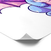 Cartoon Dragon Illustration Poster (Ecke)