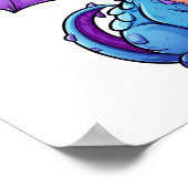 Cartoon Dragon Illustration Poster (Ecke)