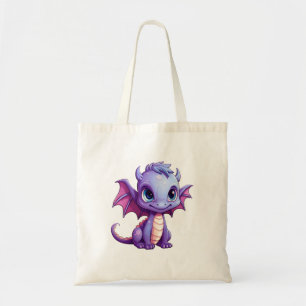 Cartoon Dragon Illustration Tragetasche