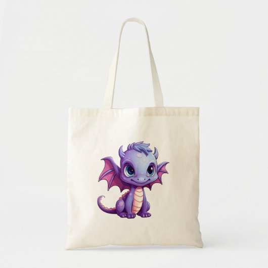 Cartoon Dragon Illustration Tragetasche (Vorne)