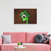 Cartoon Dragon Leinwanddruck (Insitu (Wohnzimmer))