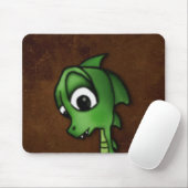 Cartoon Dragon Mousepad (Mit Mouse)