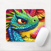 Cartoon Dragon Mousepad (Mit Mouse)