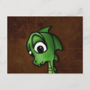 Cartoon Dragon Postkarte