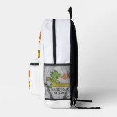 Cartoon Dragon Ruler Sticker - Niedlich School Bedruckter Rucksack (Rechts)
