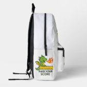 Cartoon Dragon Ruler Sticker - Niedlich School Bedruckter Rucksack (Links)