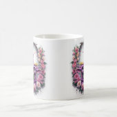 Cartoon Dragons feiern Muttertag Kaffeetasse (Mittel)