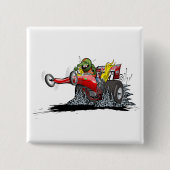Cartoon Dragster Button (Vorderseite)