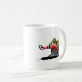 Cartoon Dragster Kaffeetasse (VorderseiteRechts)