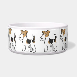 Cartoon-Drahtfox-Terrier Napf