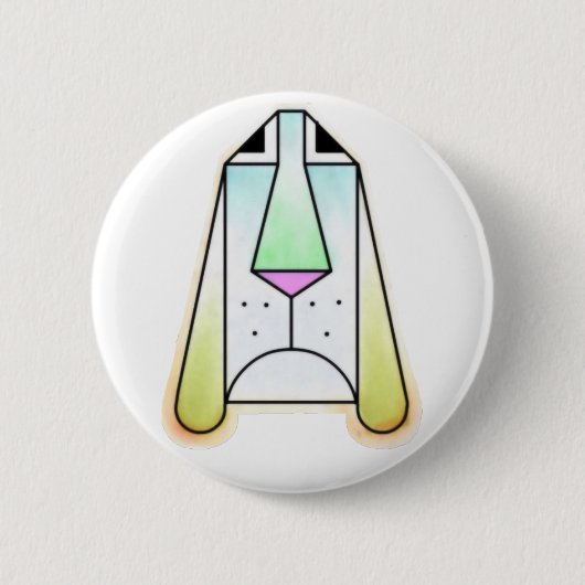 Cartoon Droopy Bloodhound Button (Vorderseite)