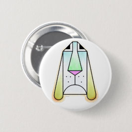Cartoon Droopy Bloodhound Button