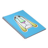 Cartoon Droopy Bloodhound Spiral Foto Notebook Notizblock (Rechte Seite)