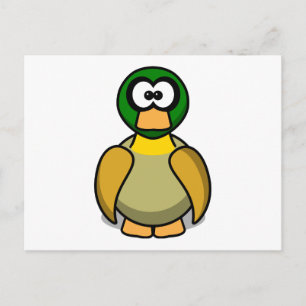 Cartoon Duck Postkarte